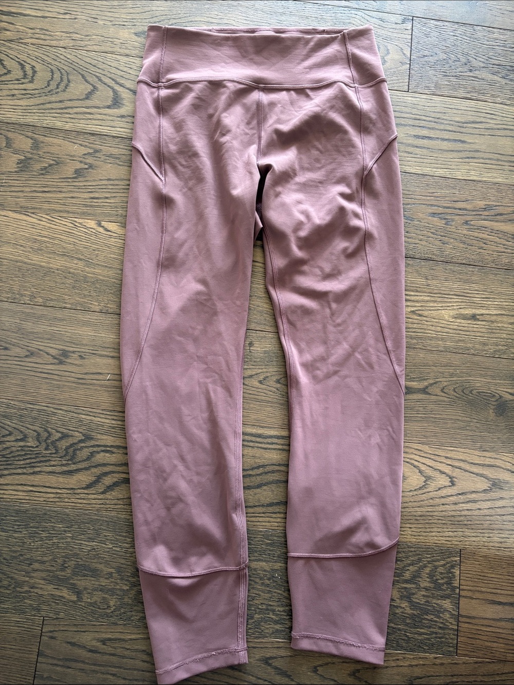 Lululemon Athletica Women High-Waist Cropped Mauve Active Leggings 25" sz 8